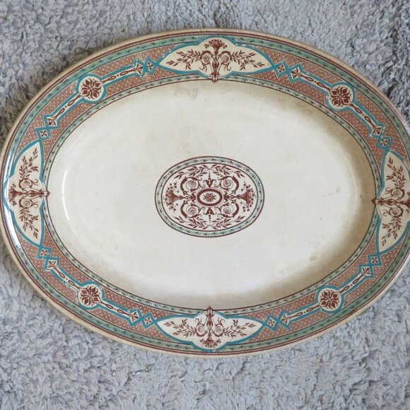 Antique COPELAND Spode 'Venetia' Platter Oval 13.25" L (DK697) - Picture 1 of 14
